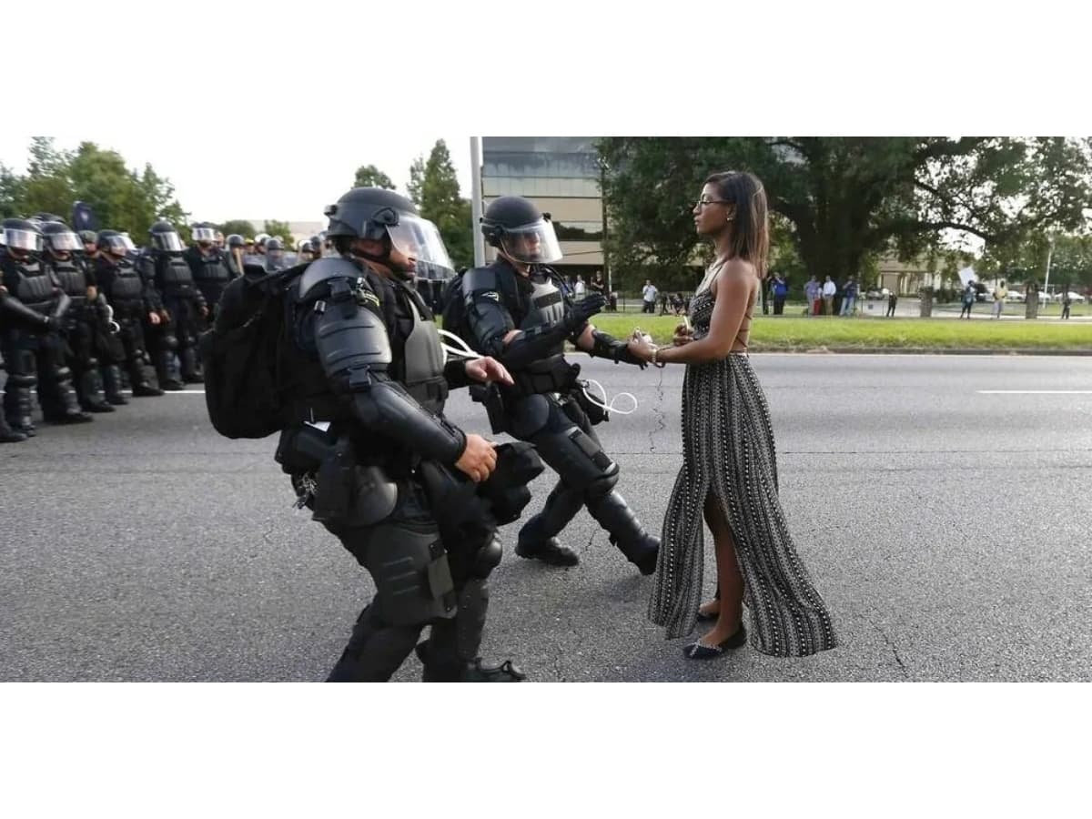 Black Lives Matter Protester in Baton Rouge by Jonathan Bachman (2016)