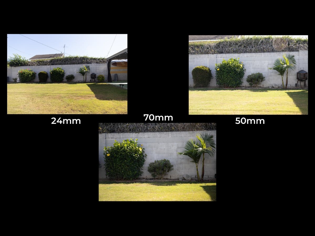 Canon EF 24-70mm f4L ISM at Different Focal Lengths.