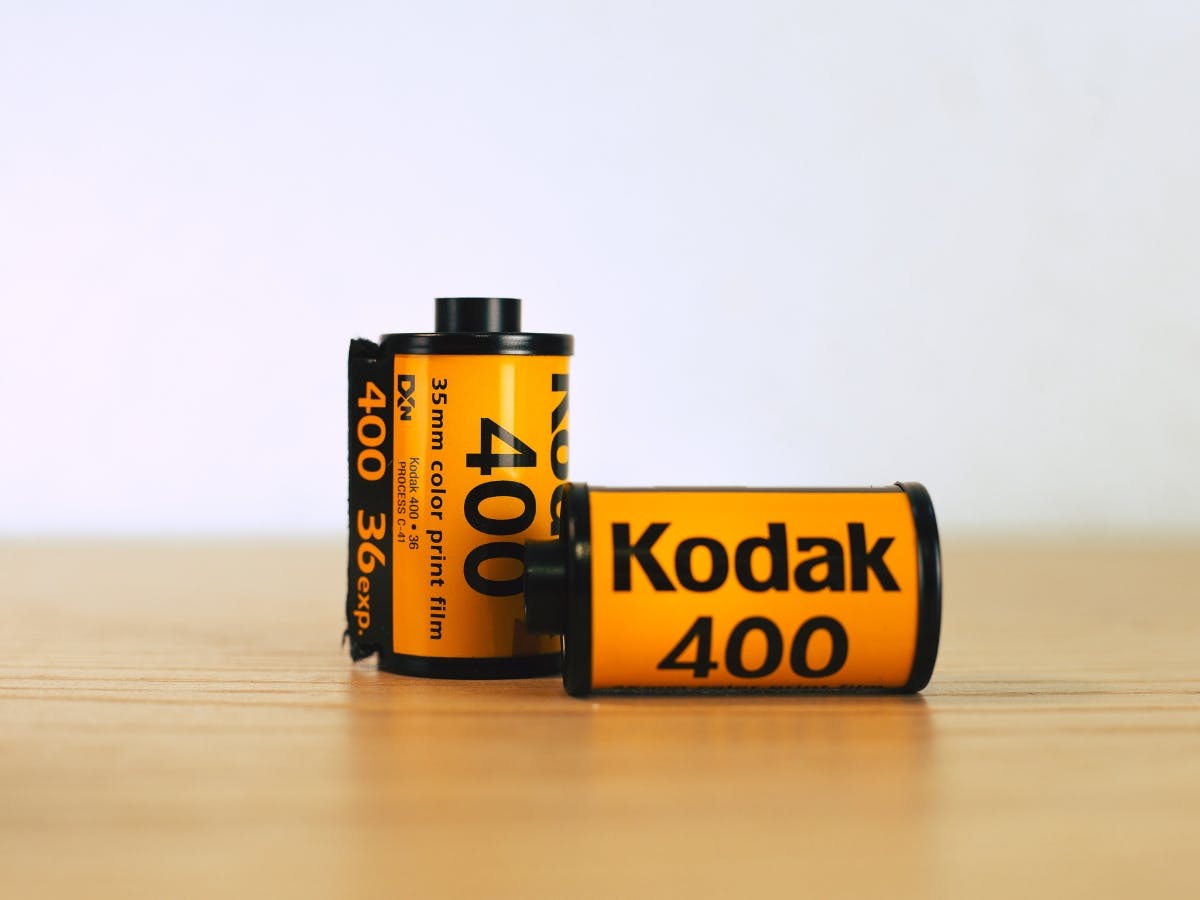 ISO 400 film roll.