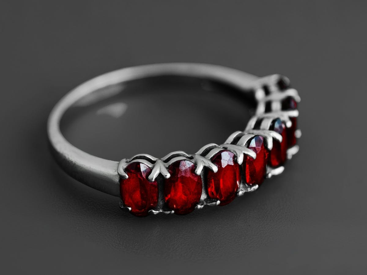 Red ring jewelry.