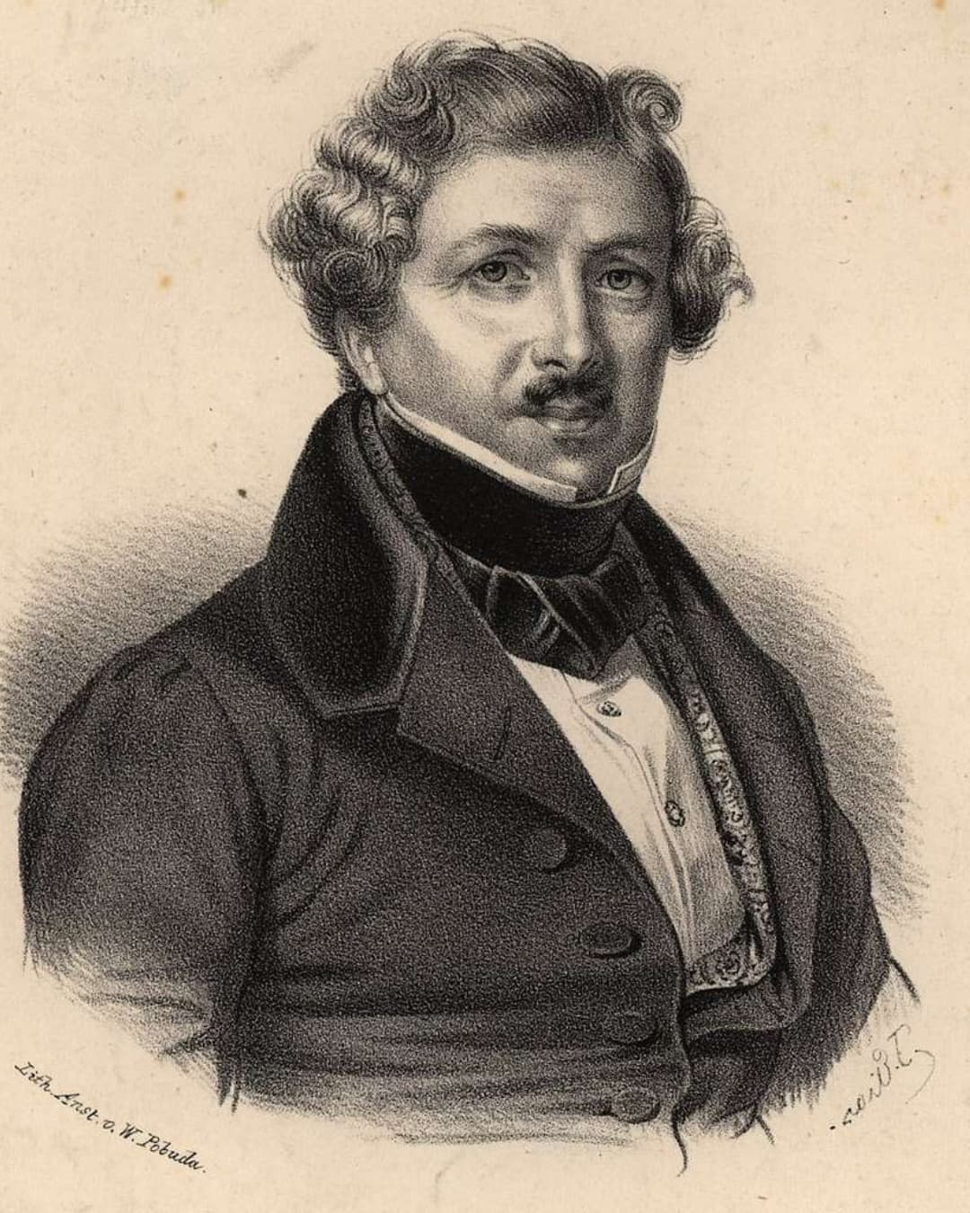 Portrait of Louis Daguerre.