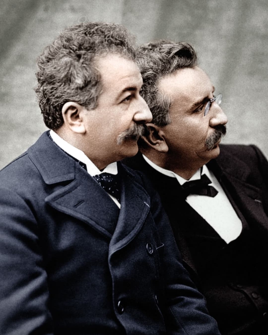 Portrait of Auguste and Louis Lumière.