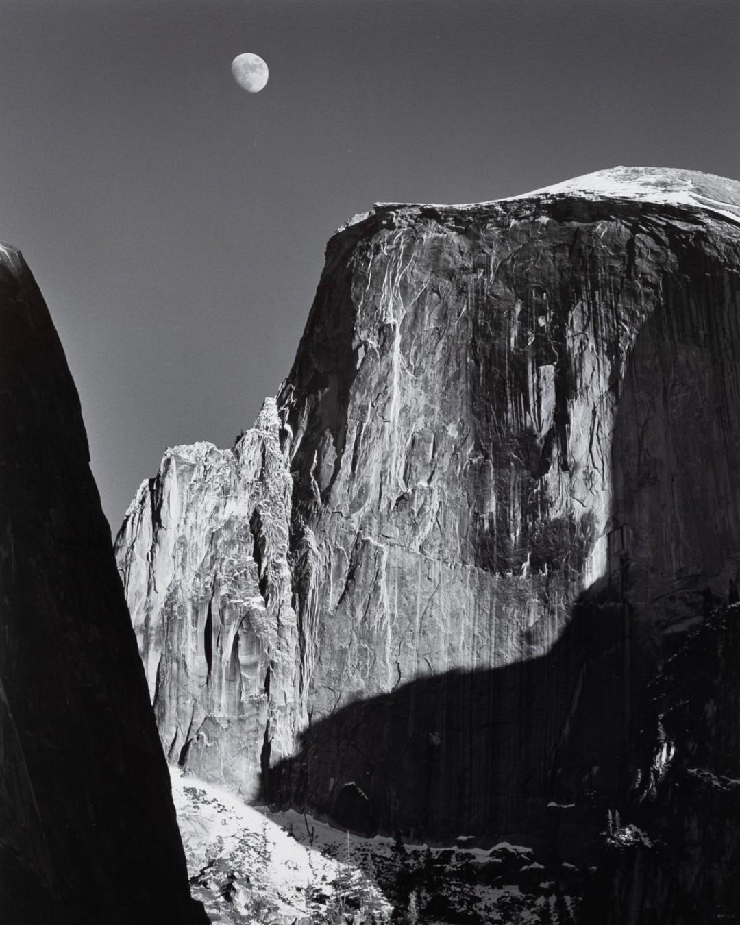 Ansel Adams - Moon and Half Dome.