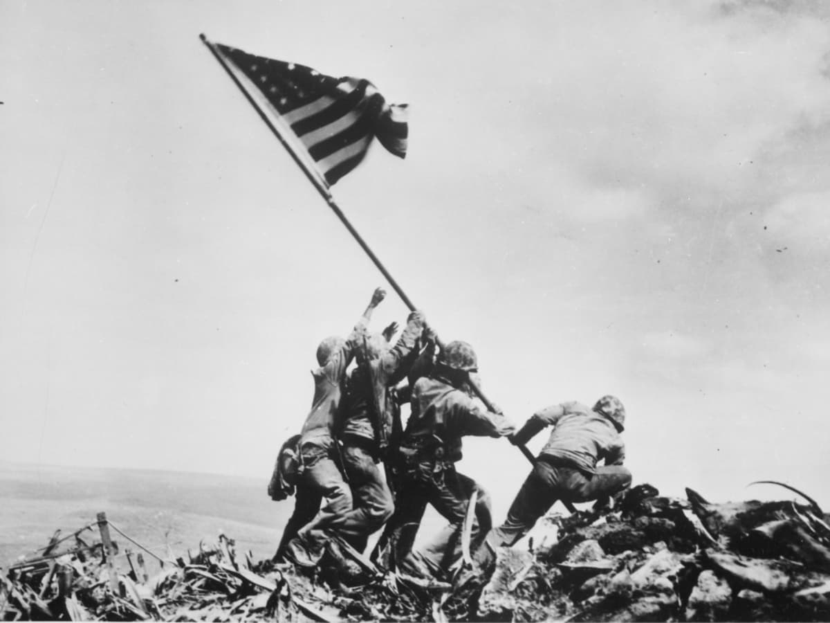 Joe Rosenthal’s Raising the Flag on Iwo Jima.