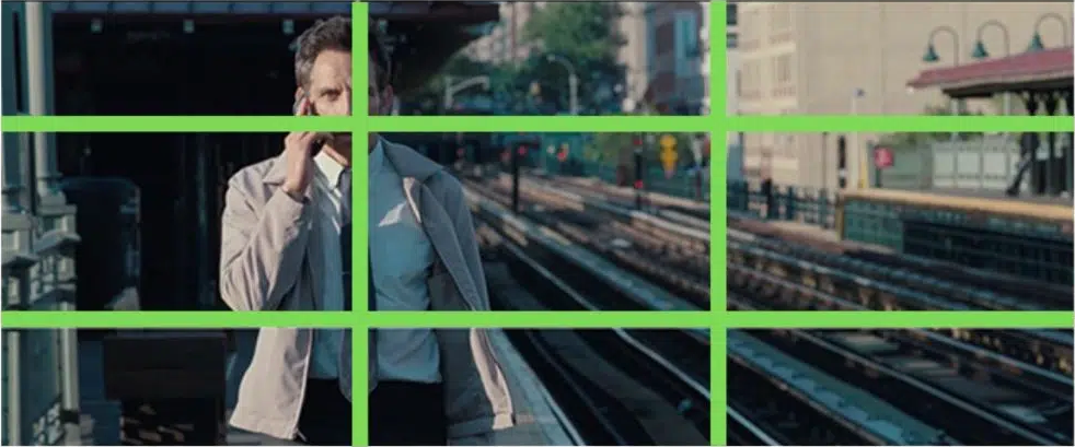 Scene from Secret Life of Walter Mitty movie using rule of thirds.