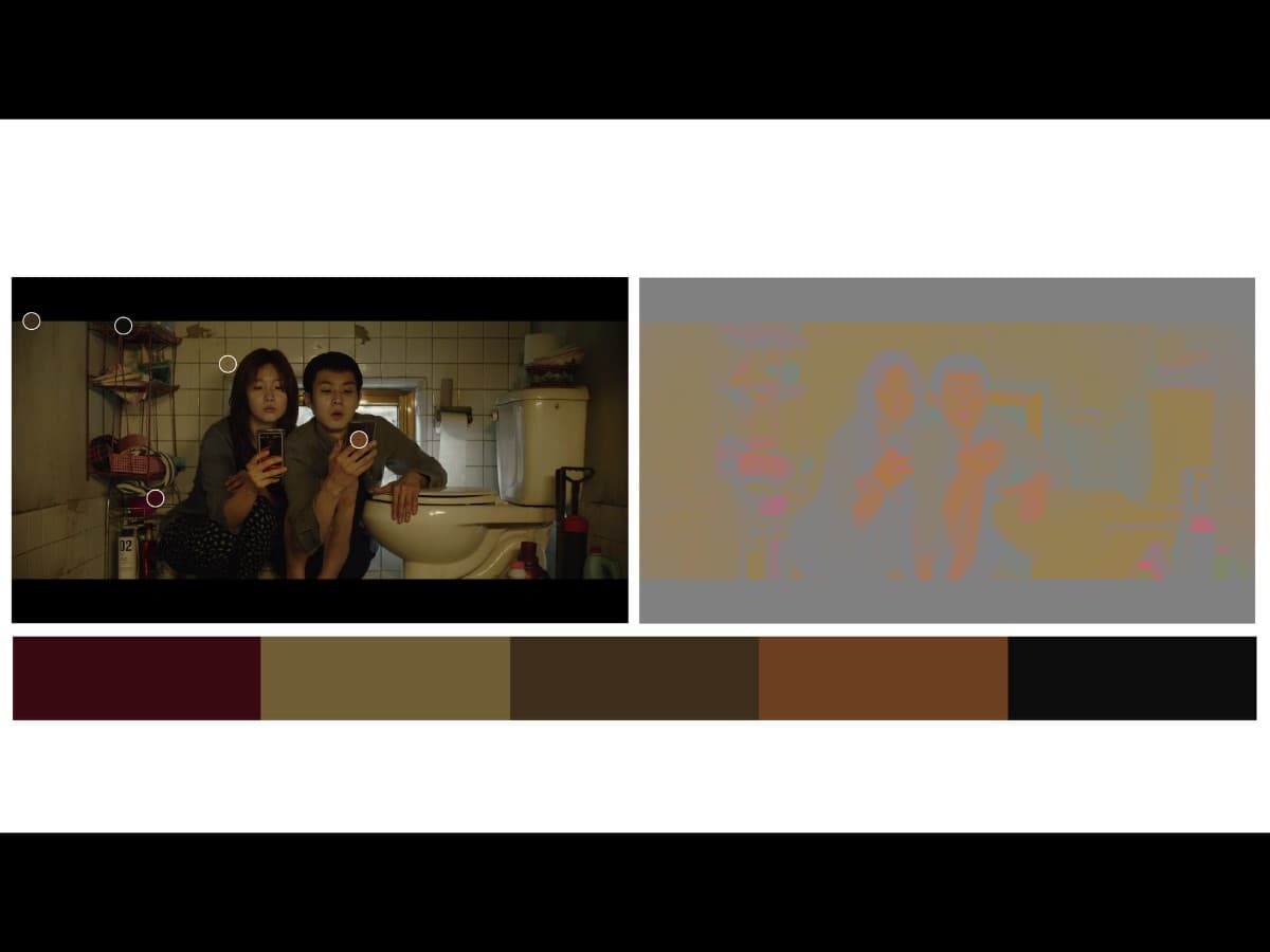 Parasite scene 2 - color Color from scene from Parasite where Ki-woo and sister are in bathroom.