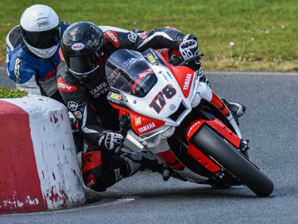 Sports photography example Sports photography example of motorcyclists.